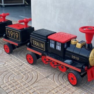 TREN VINTAGE DE BATERÍA, 4 MOTORES 12V (SIN MANDO CONTROL REMOTO) - KI4-c4k1919